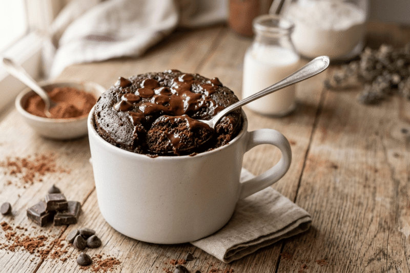 Double Chocolate Mug Cake Recipe