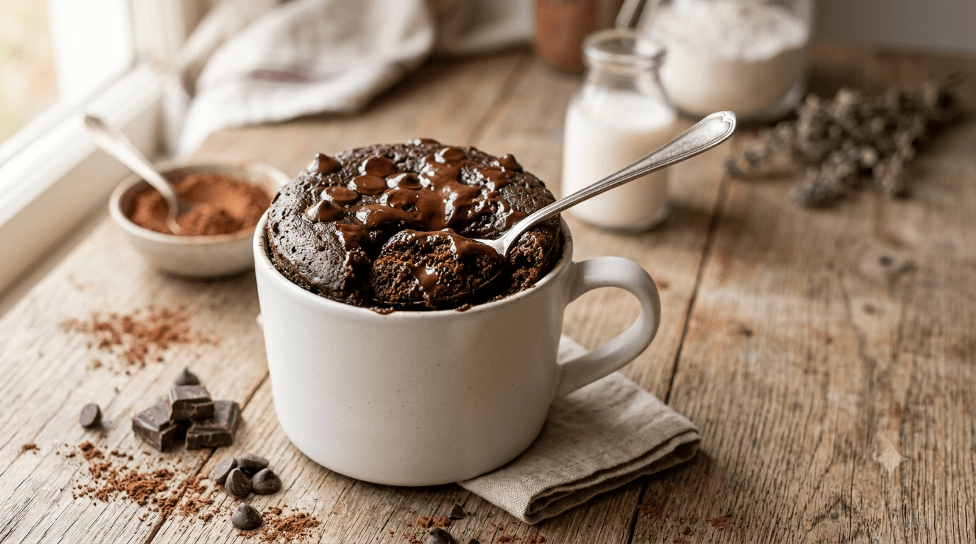Double Chocolate Mug Cake Recipe